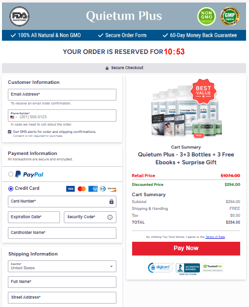 Quietum plus order